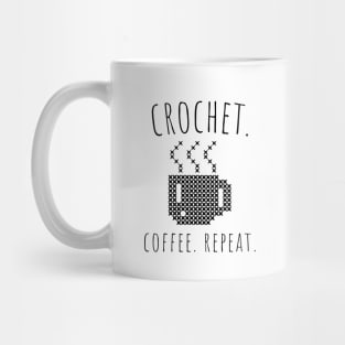 crochet. coffee. repeat Mug